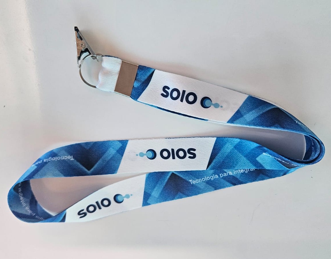 Cordão Personalizado 15mm frente e verso argola e Jacaré