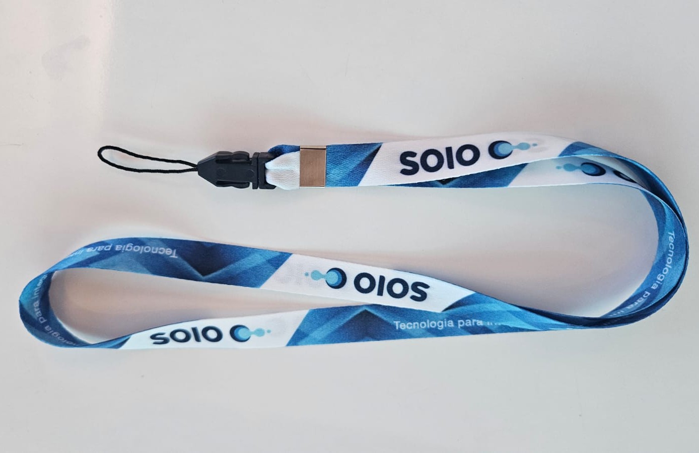 Cordão Personalizado 15mm frente e verso ponteira de celular