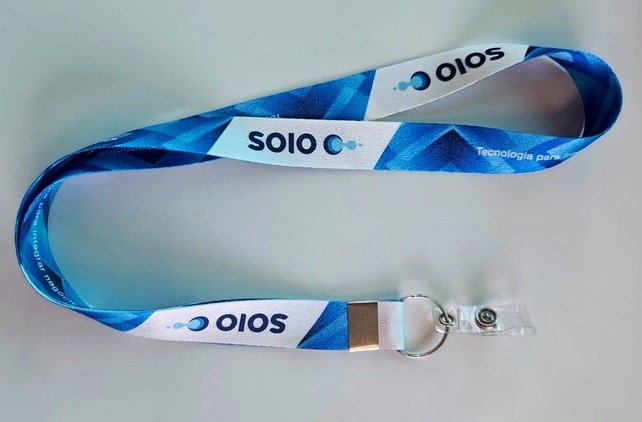 Cordão Personalizado 20mm frente e verso argola e alça plástica
