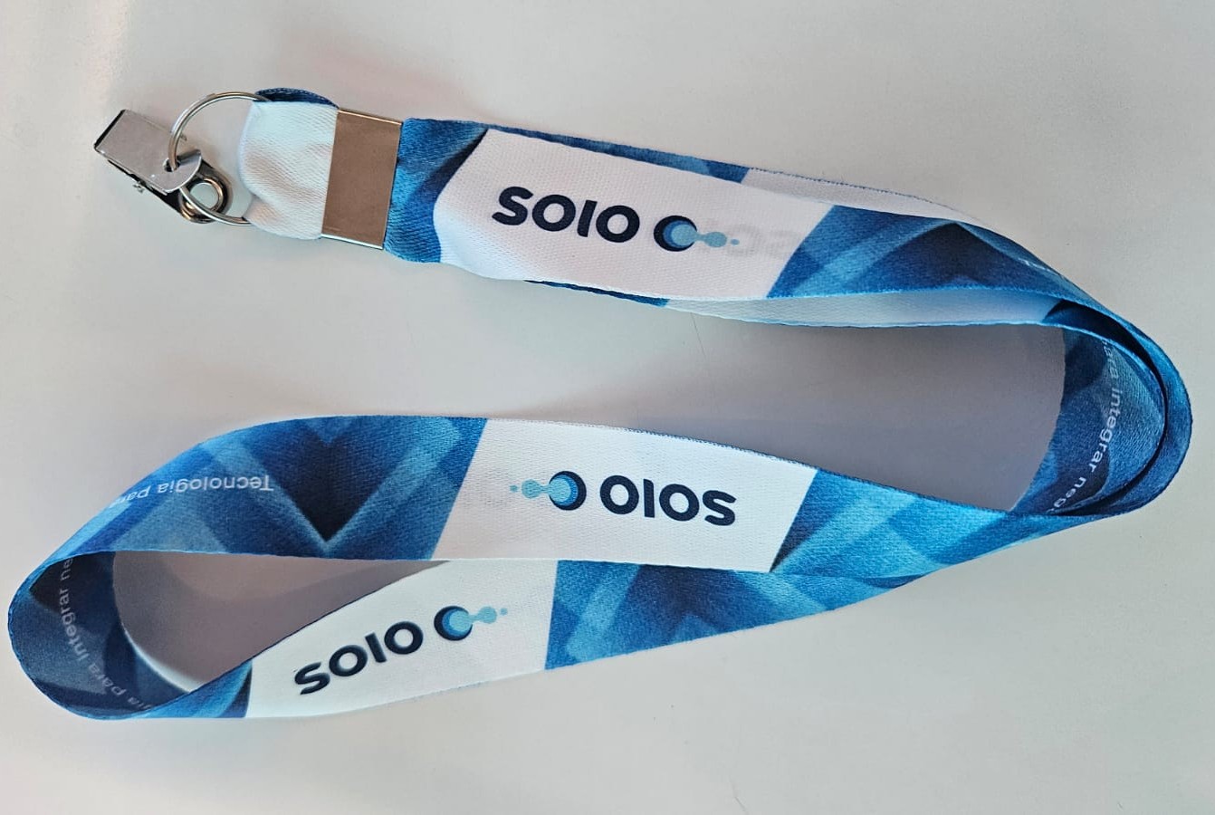 Cordão Personalizado 30mm frente e verso argola e Jacaré