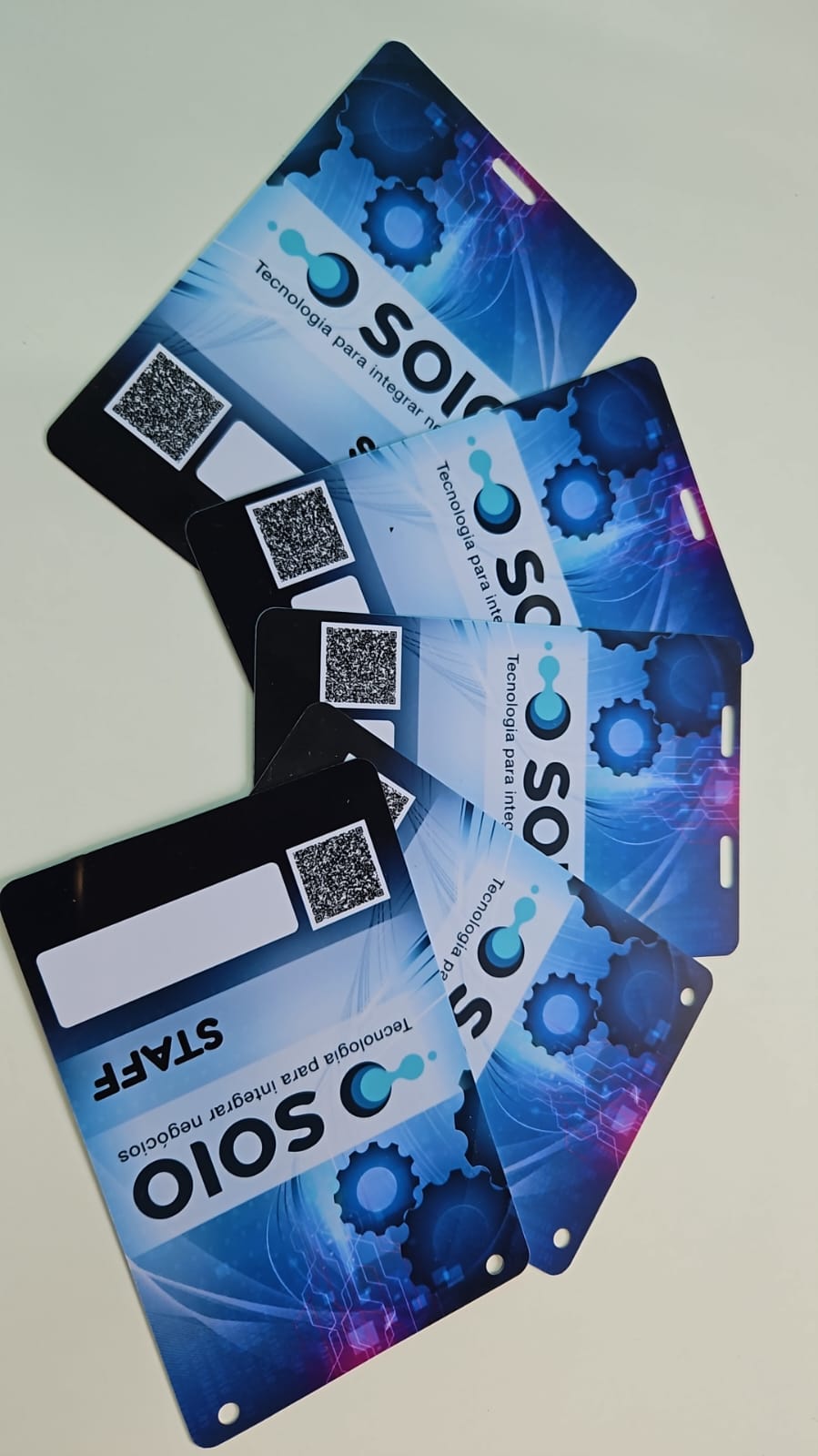 Credencial para Eventos tamnho 9,2cm X 14,2cm